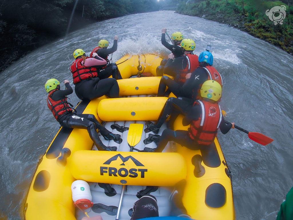 Rafting in Österreich auf der Salzach, Wildwasser Tour mit FROST Rafting, Wassersport